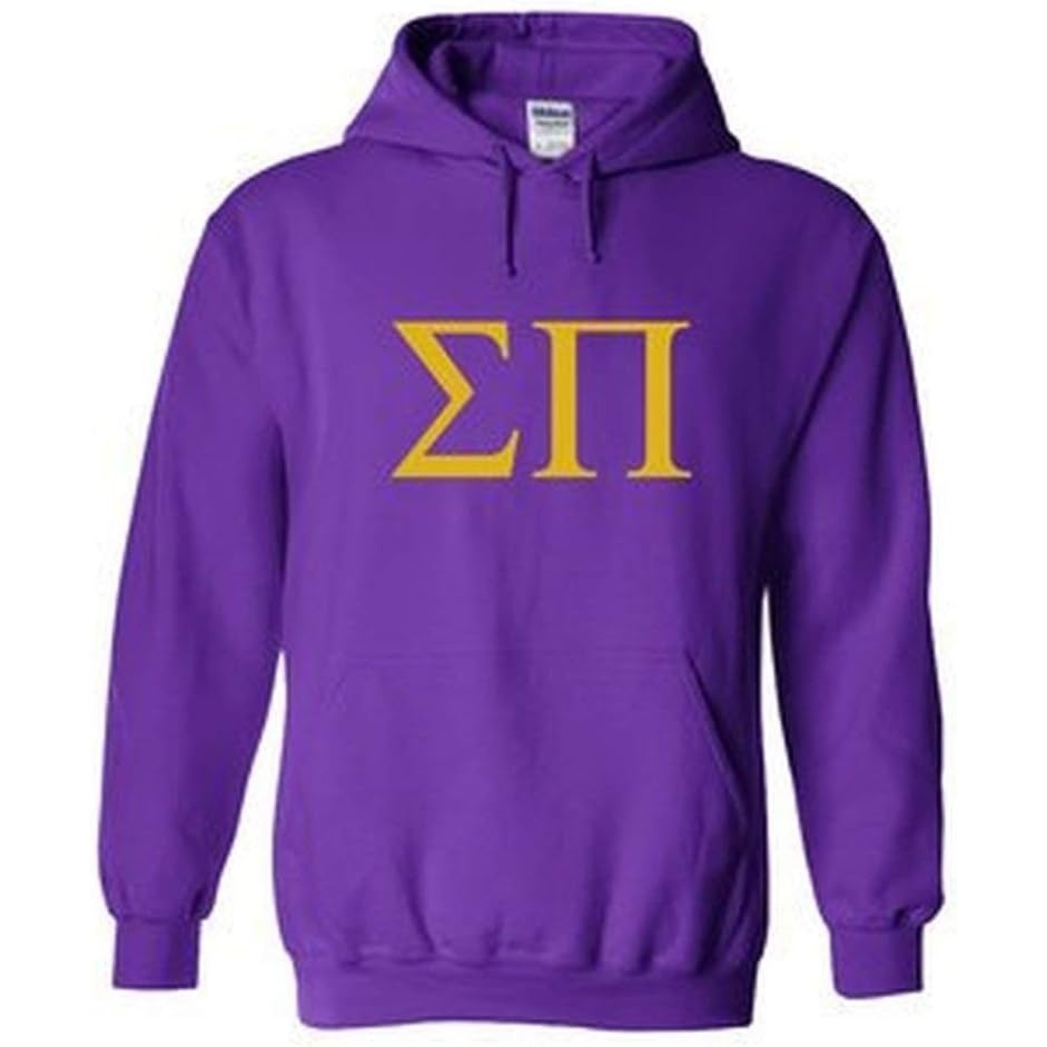 image:imageSigma Pi World Famous Greek Hoodie  Purple with Gold ImprintPurple