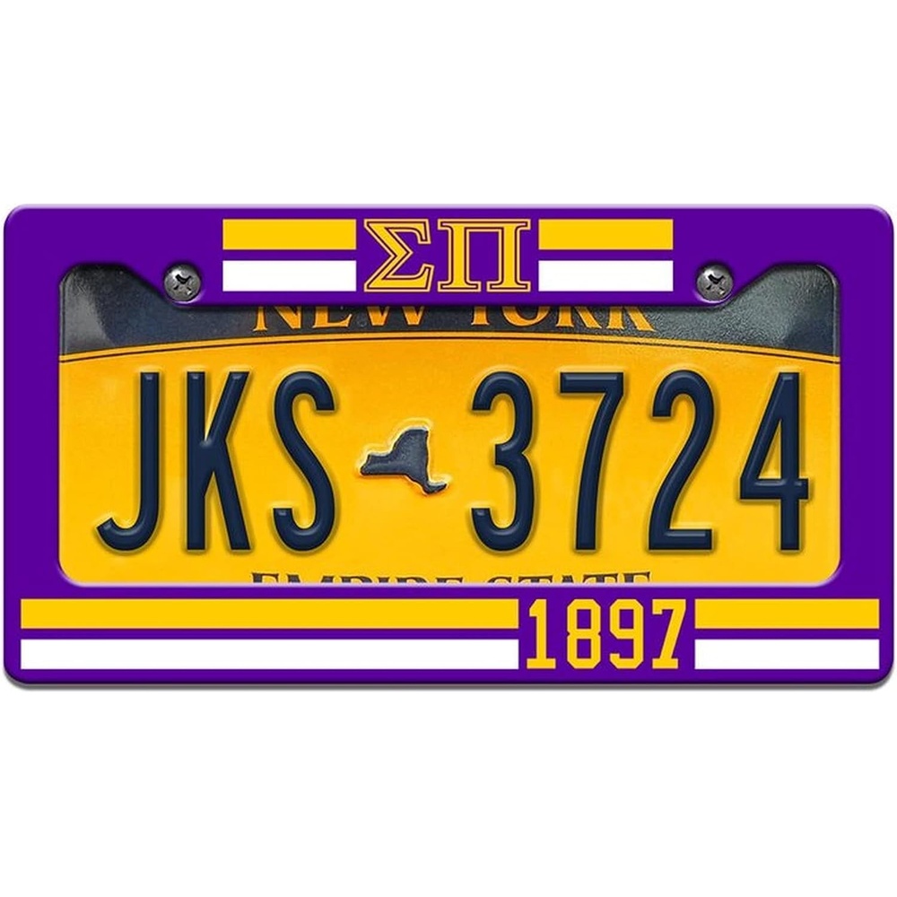 image:imageSigma Pi Year License Plate Frame
