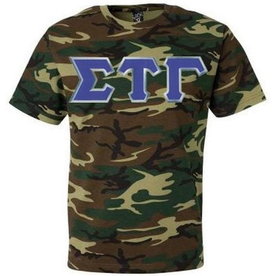 image:imageSigma Tau Gamma Lettered Camouflage TShirtCamouflage