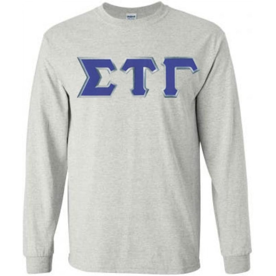 image:imageSigma Tau Gamma Lettered Long SleeveLight Grey