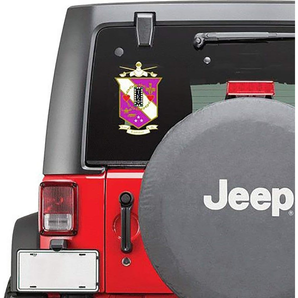 image:imageTau Epsilon Phi Large Greek Color Crest Decal  Up to 12 Inch Tall