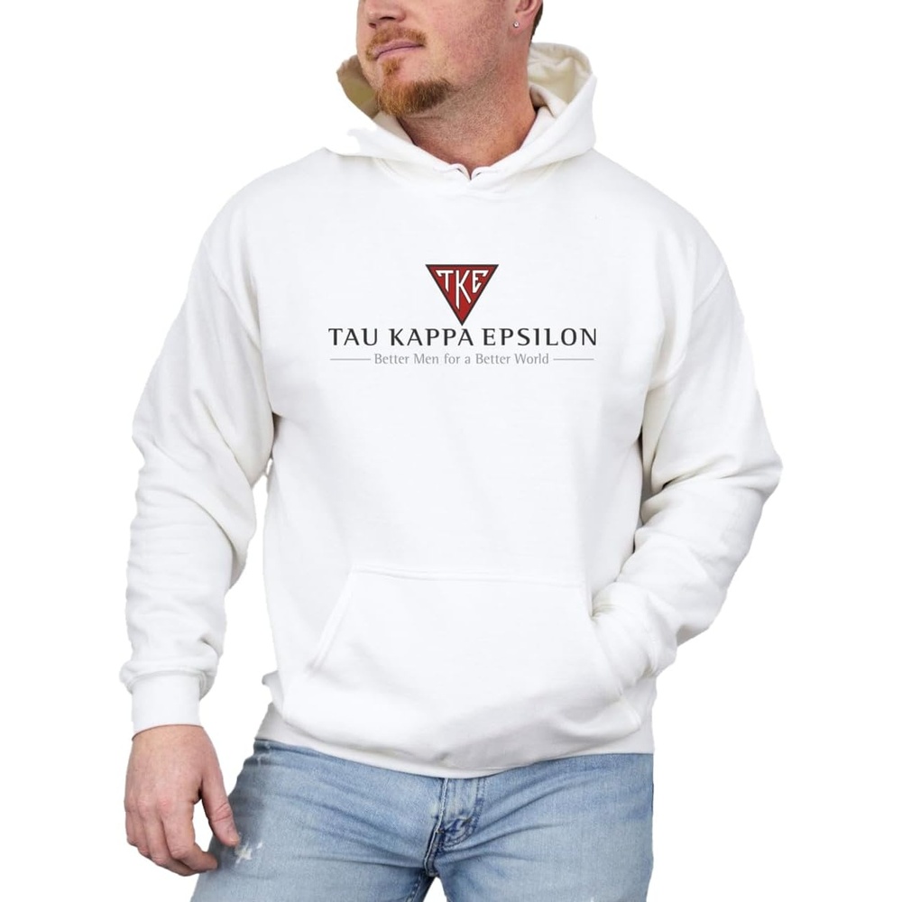 image:imageTau Kappa Epsilon Better Men Hooded SweatshirtWhite