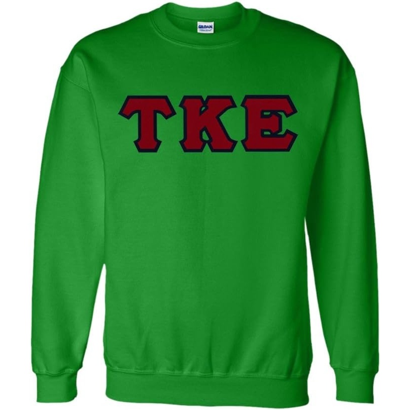 image:imageTau Kappa Epsilon Lettered CrewneckIrish Green