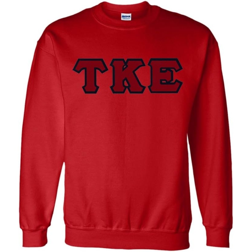 image:imageTau Kappa Epsilon Lettered CrewneckRed