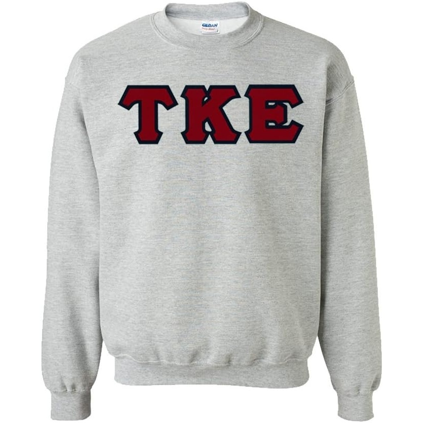 image:imageTau Kappa Epsilon Lettered CrewneckSports Grey
