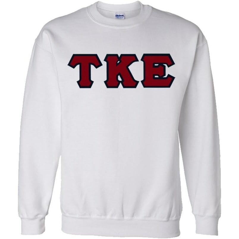 image:imageTau Kappa Epsilon Lettered CrewneckWhite