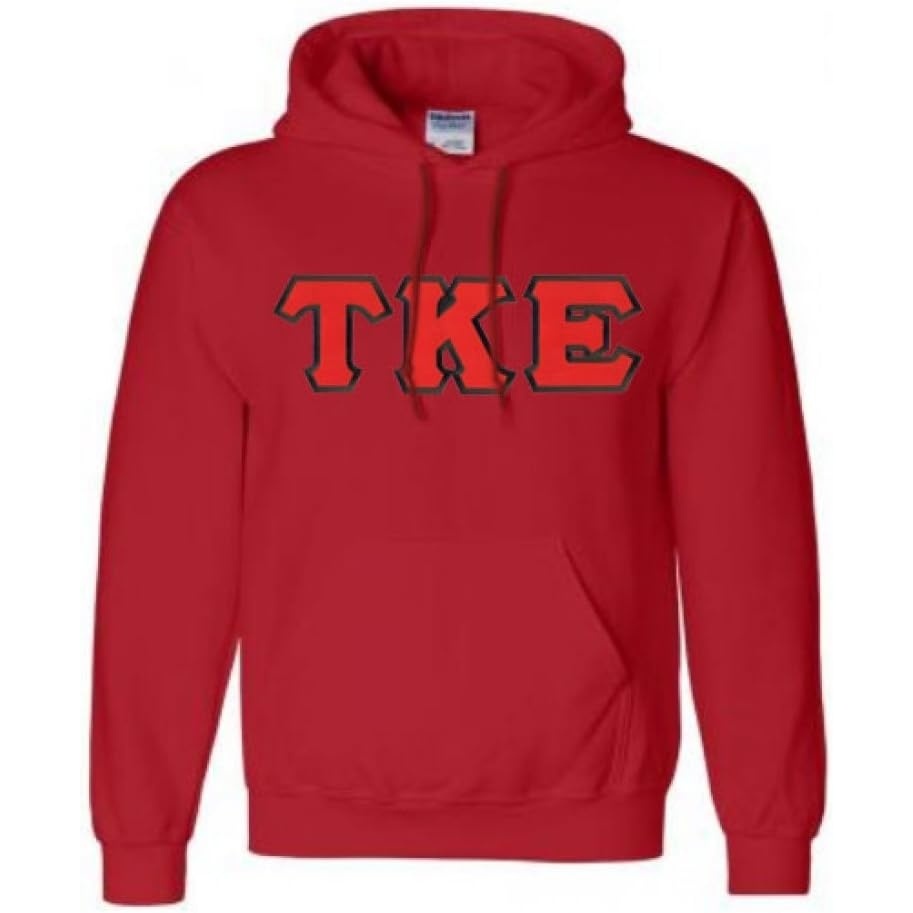 image:imageTau Kappa Epsilon Lettered Hooded SweatshirtRed