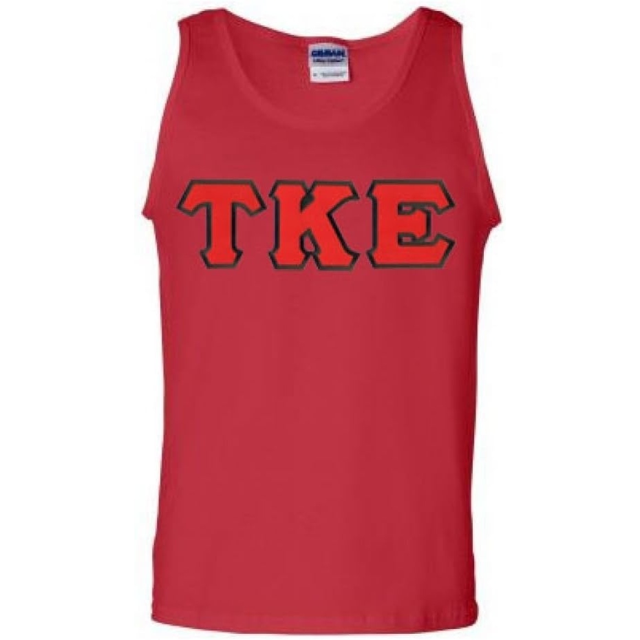 image:imageTau Kappa Epsilon Lettered Tank TopRed