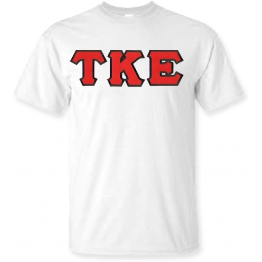 image:imageTau Kappa Epsilon Lettered TeeWhite