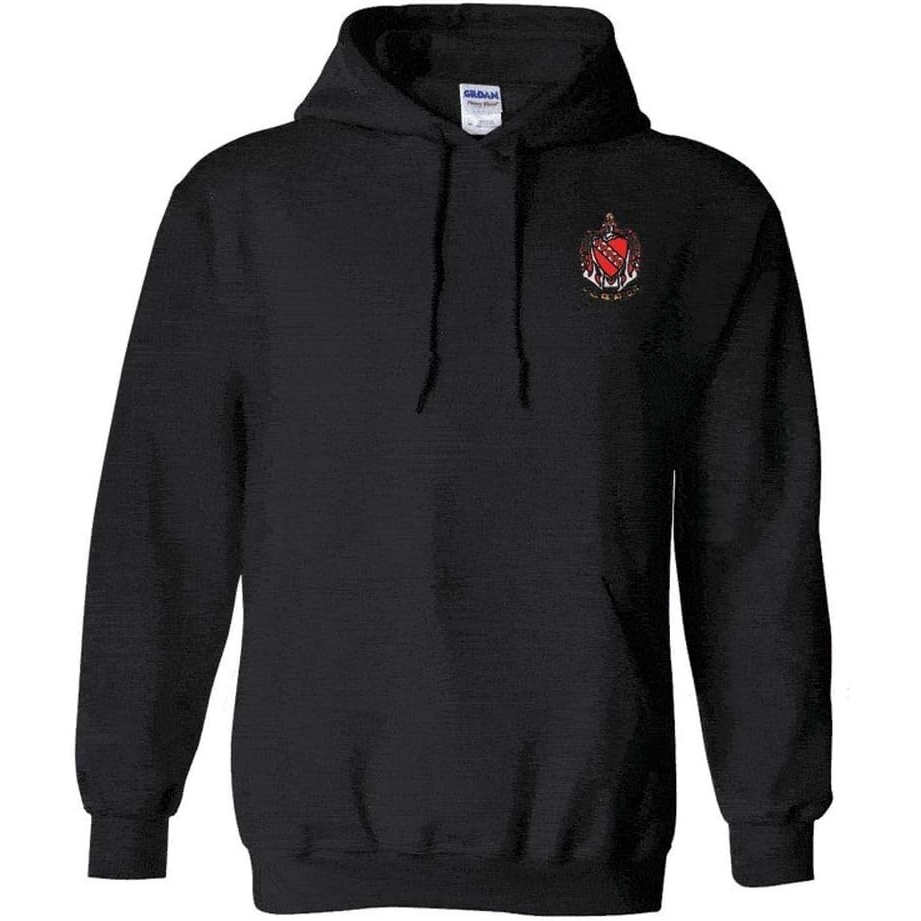 image:imageTau Kappa Epsilon TKE Crest  Shield Emblem Hooded SweatshirtBlack