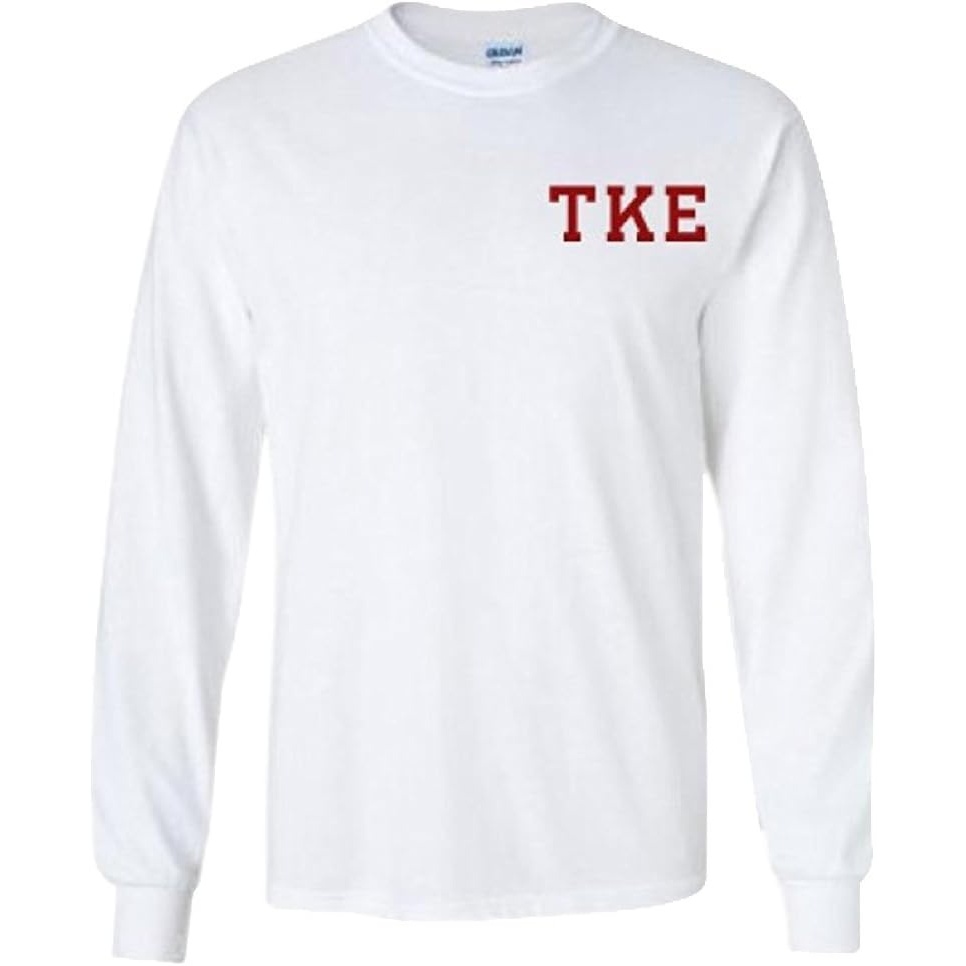 image:imageTau Kappa Epsilon TKE Flag Long Sleeve TShirtWhite