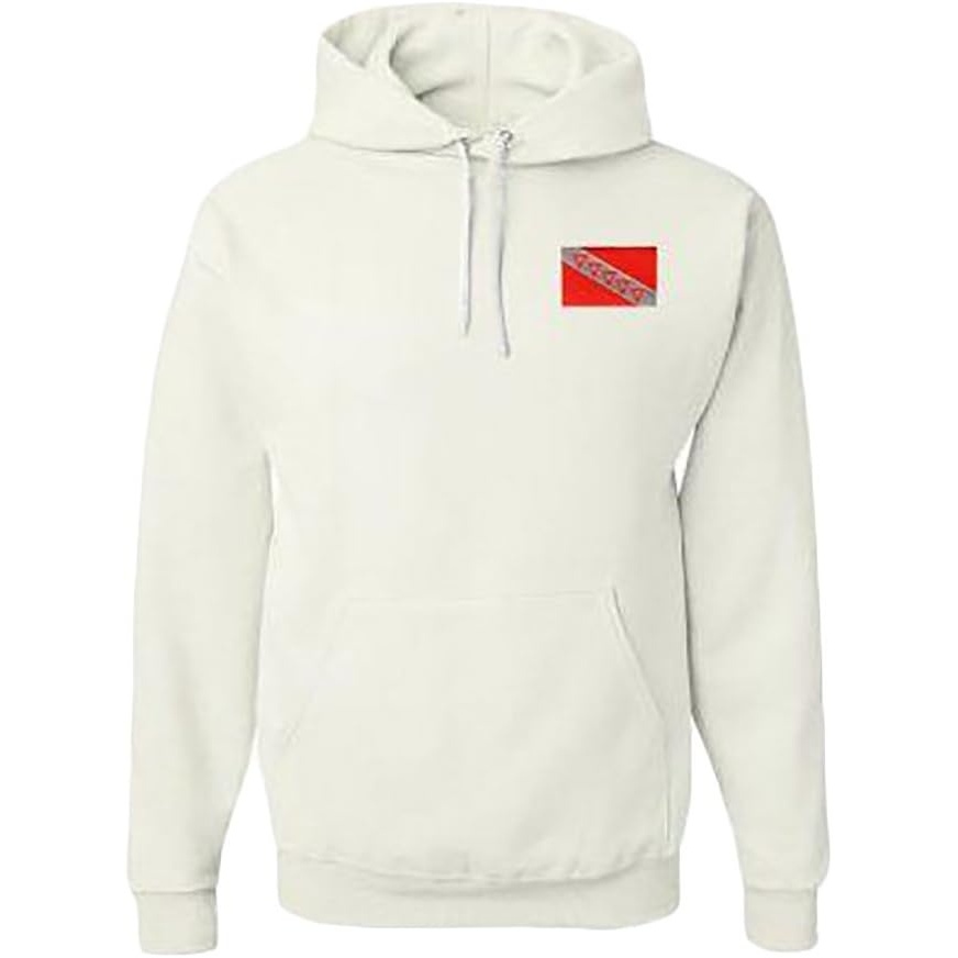 image:imageTau Kappa Epsilon TKE Flag Patch Hooded SweatshirtWhite