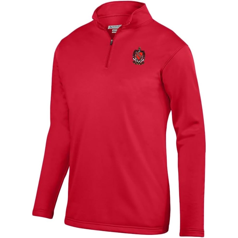image:imageTau Kappa Epsilon TKE World Famous Crest Wicking Fleece PulloverRed