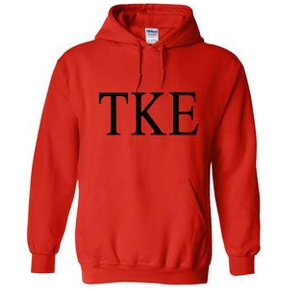 image:imageTau Kappa Epsilon TKE World Famous Greek Hoodie  Red with Black ImprintRed