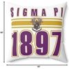 Greekgear Sigma Pi Crest Square Pillow 16″ x 16″(16″ X 16″)