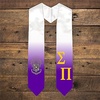 Greekgear Sigma Pi Extra Fancy Diagonal Greek Graduation Stole W Crest