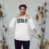 Greekgear Sigma Pi Nickname Arched Hooded Sweatshirt(White)