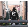 Greekgear Sigma Pi Social Hooded Sweatshirt(Black)