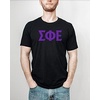 Sigma Phi Epsilon SigEp Letter Tee(Black)