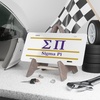 Sigma Pi Lettered Lines License Covers