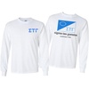 Sigma Tau Gamma Flag Long Sleeve T-Shirt(White)