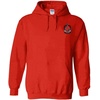 Tau Kappa Epsilon TKE Crest – Shield Emblem Hooded Sweatshirt(Red)