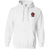 Tau Kappa Epsilon TKE Crest – Shield Emblem Hooded Sweatshirt(White)