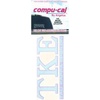 Tau Kappa Epsilon TKE Greek Letters Over Name Sticker Sky Blue
