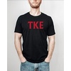 Tau Kappa Epsilon TKE Letter Tees(Black)