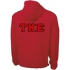 Tau Kappa Epsilon TKE Tackle Twill Lettered Pack N Go Pullover(Red)