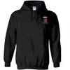 Greekgear Sigma Phi Epsilon SigEp Crest – Shield Emblem Hooded Sweatshirt(Black)