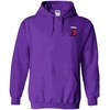 Greekgear Sigma Phi Epsilon SigEp Crest – Shield Emblem Hooded Sweatshirt(Purple)