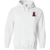 Greekgear Sigma Phi Epsilon SigEp Crest – Shield Emblem Hooded Sweatshirt(White)