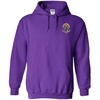 Greekgear Sigma Pi Crest – Shield Emblem Hooded Sweatshirt(Purple)