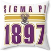 Greekgear Sigma Pi Crest Square Pillow 16″ x 16″(18 x 18-Inch)
