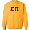 Greekgear Sigma Pi Lettered Crewneck(Athletic Gold)