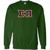 Greekgear Sigma Pi Lettered Crewneck(Forest Green)