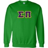 Greekgear Sigma Pi Lettered Crewneck(Irish Green)