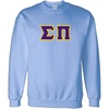 Greekgear Sigma Pi Lettered Crewneck(Light Blue)