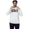 Greekgear Sigma Pi Nickname Arched Hooded Sweatshirt(White)