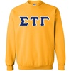 Greekgear Sigma Tau Gamma Lettered Crewneck(Athletic Gold)