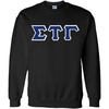 Greekgear Sigma Tau Gamma Lettered Crewneck(Black)