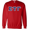 Greekgear Sigma Tau Gamma Lettered Crewneck(Red)