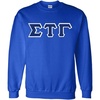 Greekgear Sigma Tau Gamma Lettered Crewneck(Royal Blue)