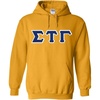 Greekgear Sigma Tau Gamma Lettered Hooded Sweatshirt(Athletic Gold)