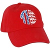 Patriotic Tau Kappa Epsilon TKE Monogram Hat(Red)