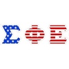 Sigma Phi Epsilon SigEp American Flag Greek Letter Sticker