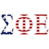 Sigma Phi Epsilon SigEp American Flag Greek Letter Sticker-2.5″ Tall