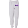Sigma Phi Epsilon SigEp Greek Lettered Thigh Sweatpants(Light Ash Grey)