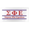 Sigma Phi Epsilon SigEp Lettered Lines License Covers